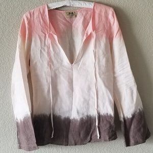 Juicy Couture Summer 100% Linen Tunic Shirt